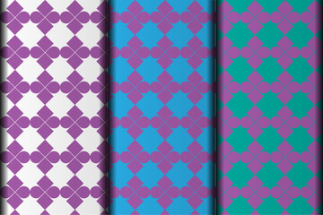 Modern geometric flower design vector eps  pattern template.