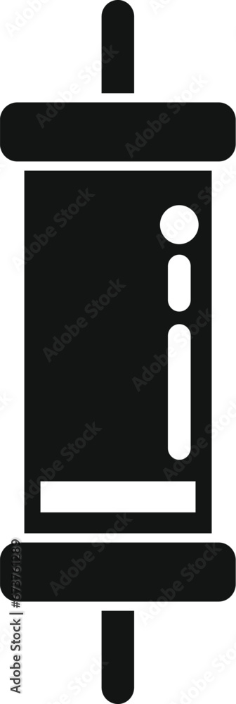 Poster repair condenser icon simple vector. software fix. computer button tool