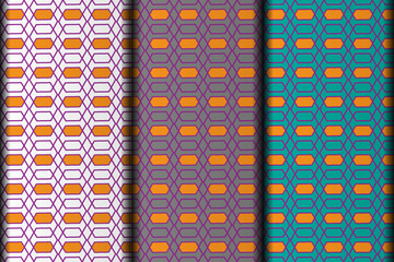 Modern geometric flower design vector eps  pattern template.