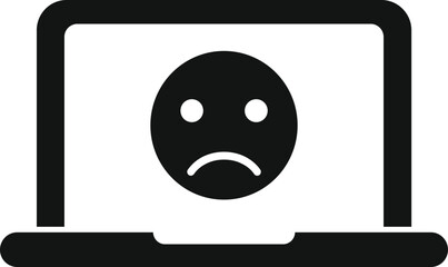 Broken laptop brand icon simple vector. Fan technology. Mobile remote app