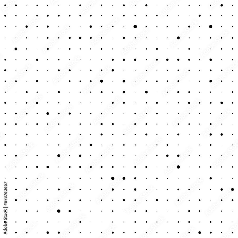 Poster dot seamless pattern. subtle dots pattern. halftone grid. small point texture. digital black points 