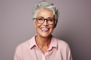 Accomplished Older Woman Radiates Happiness