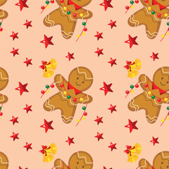 Fototapeta premium festive seamless pattern 