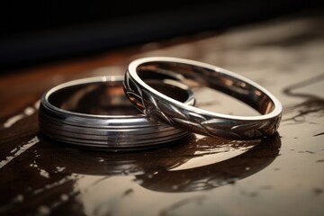 Closeup Shot Of Wedding Rings