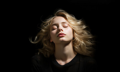Fototapeta premium portrait of a blonde woman