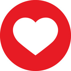 Like and Heart Live stream video, chat, likes icon. Social networks heart buttons or Valentines Day. Vector illustration isolated on white background.