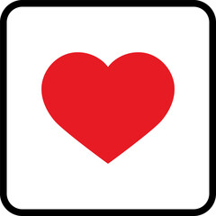 Like and Heart Live stream video, chat, likes icon. Social networks heart buttons or Valentines Day. Vector illustration isolated on white background.