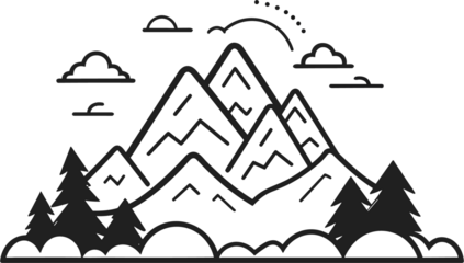Mountain illustration 