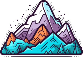 Mountain illustration 