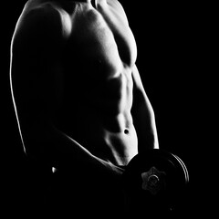 Muscular male torso