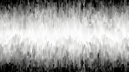 black and white retro TV or VHS signal static noise pattern transparent overlay. Vintage grunge analog television screen or video game pixel glitch damage dystopiacore background texture