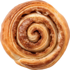 Fototapeta premium Cinnamon roll transparent background PNG clipart