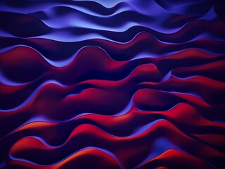 Fototapeta premium Surrealistic abstract neon wavy pattern