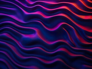 Obraz premium Surrealistic abstract neon wavy pattern