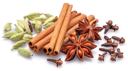 Lots of four spices for mulled wine – star anise, cinnamon, cardamom and clove