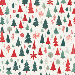 Obraz premium christmas seamless pattern