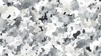 Seamless rough textured military, hunting, paintball camouflage pattern in light urban grey and snow white palette. Tileable abstract contemporary classic camo fashion textile surface design texture
