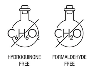 Hydroquinone Free icon - no carcinogenic compounds