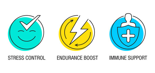 Stress Control, Endurance Boost, Immune Support