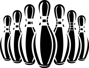 illustration of bowling balls