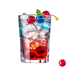 Cocktail very hight quality isolated background white  AI generated illustration