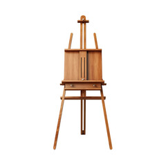 Easel very hight quality isolated background white  AI generated illustration