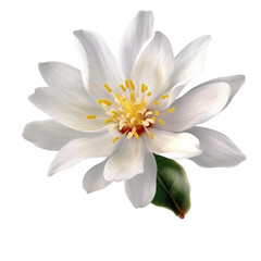 Obraz na płótnie Canvas Flower very hight quality isolated background white AI generated illustration