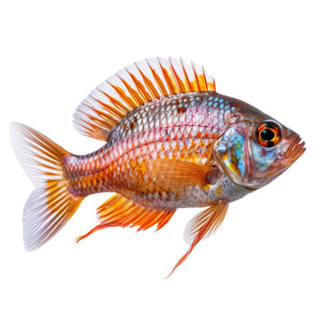 Fish hyper detailed very hight quality isolated background  AI generated illustration