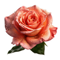 Rose hyper detailed very hight quality isolated background  AI generated illustration