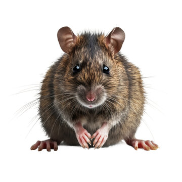 Rodent hyper detailed very hight quality isolated background  AI generated illustration