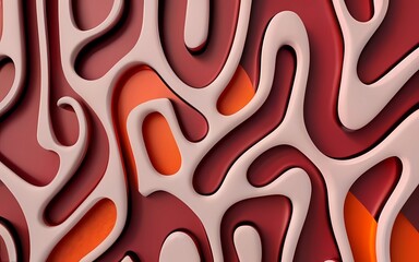 Beautiful abstract geometric 3d shapes for art design