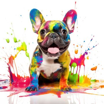 Colorful Canine with a Playful Palette