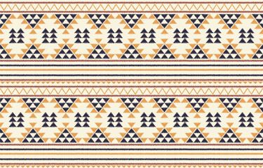 Ethnic abstract ikat art. Aztec ornament print. geometric ethnic pattern seamless  color oriental.  Design for background ,curtain, carpet, wallpaper, clothing, wrapping, Batik, vector illustration.