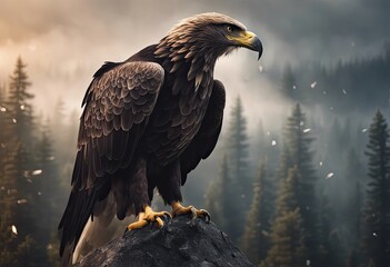 Fototapeta premium Eagle Photography Stock Photos cinematic, wildlife, bird, eagle, for home decor, wall art, posters, game pad, canvas, wallpaper
