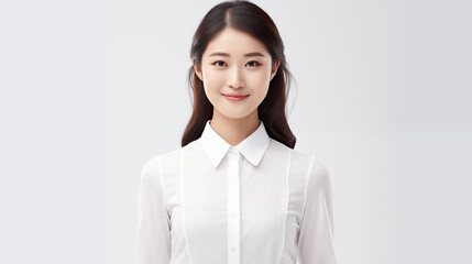 笑みを浮かべる日本人女性