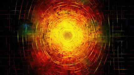 Abstract colorful background with concentric lines