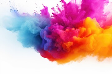 Fototapeta premium A Vibrant Spectacle of Dancing Ink Particles in the Air
