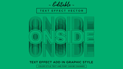 Cool and modern stylish text effect vector fully editable