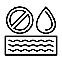 No Water Icon