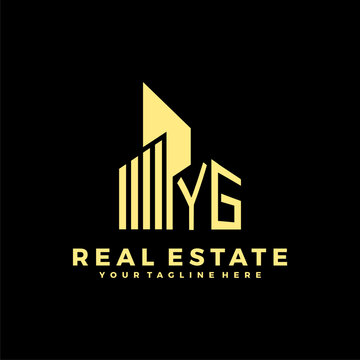 YG Initials Real Estate Logo Vector Art  Icons  and Graphics