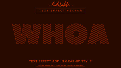 Simple and cool pattern style text effect fully editable