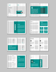 Fototapeta premium Company profile, multipage flyer brochure, portfolio magazine, annual report, catalog and a4 multipage template design