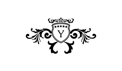 Luxury Wedding Card Logo Y