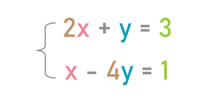 System of linear equations in two variables. Examples of systems of equations in mathematics. Scientific resources for teachers and students.