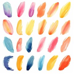 Fototapeta premium A Vibrant Symphony of Colorful Paint Strokes
