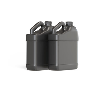 Jerrycan plastic packaging container realistic texture shiny or glossy render with 3D