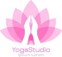 Yoga studio vector icon
