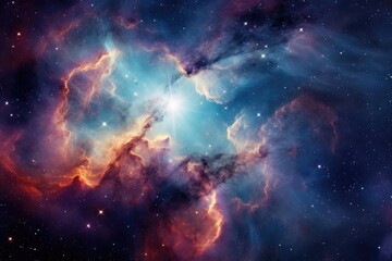 Fototapeta premium Starlight Symphony: A Mesmerizing Display of Celestial Harmony