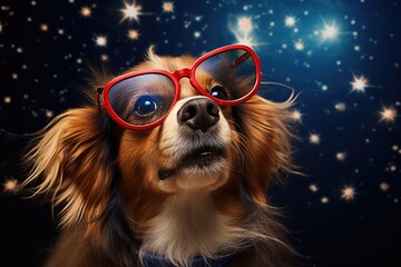 A Stylish Canine with Spectacular Vision