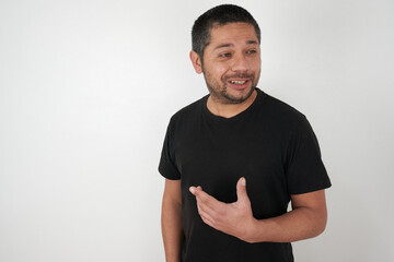 Concerned Man in a Neutral Setting